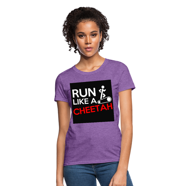 Run Like A Cheetah Women's T-Shirt - purple heather