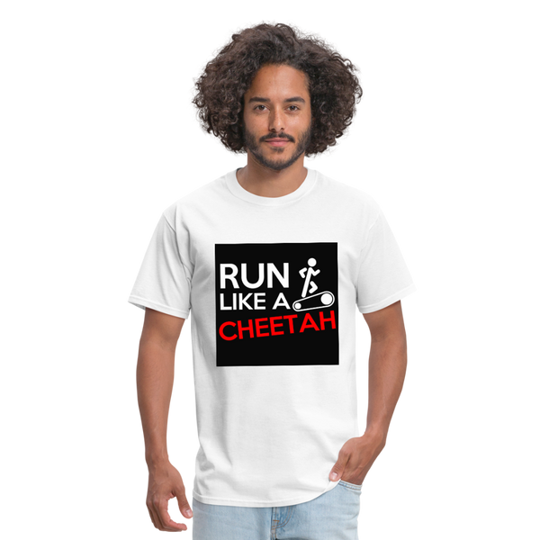 Run Like A Cheetah Men's T-Shirt - white