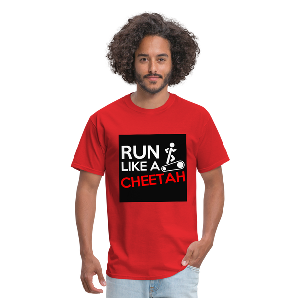 Run Like A Cheetah Men's T-Shirt - red