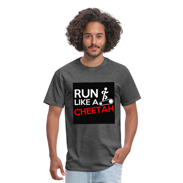 Run Like A Cheetah Men's T-Shirt - heather black