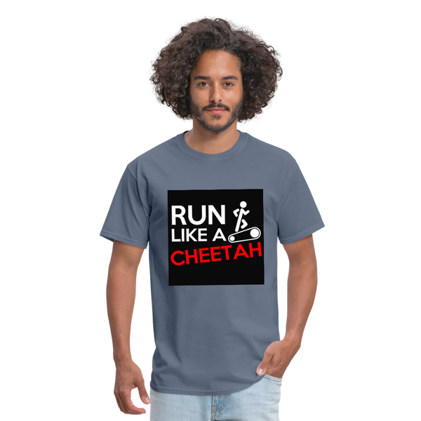 Run Like A Cheetah Men's T-Shirt - denim