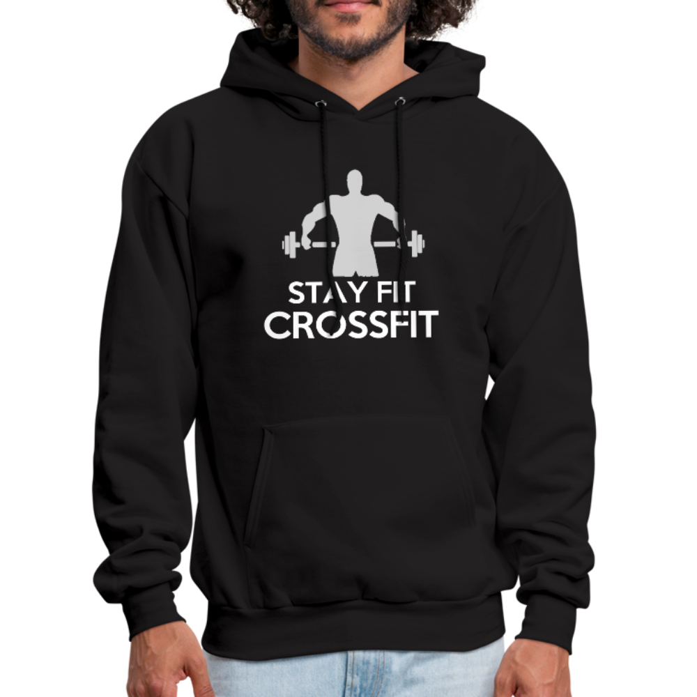 Stay Fit Cross-fit Men's Hoodie - black