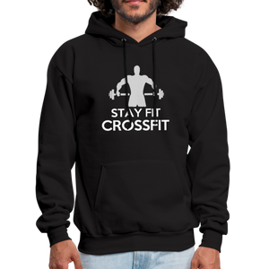 Stay Fit Cross-fit Men's Hoodie - black