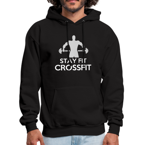 Stay Fit Cross-fit Men's Hoodie - black
