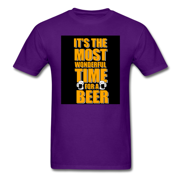 It's The Most Wonderful Time For A Beer Men's T-Shirt - purple