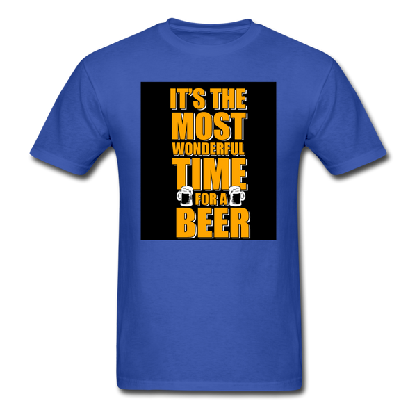 It's The Most Wonderful Time For A Beer Men's T-Shirt - royal blue