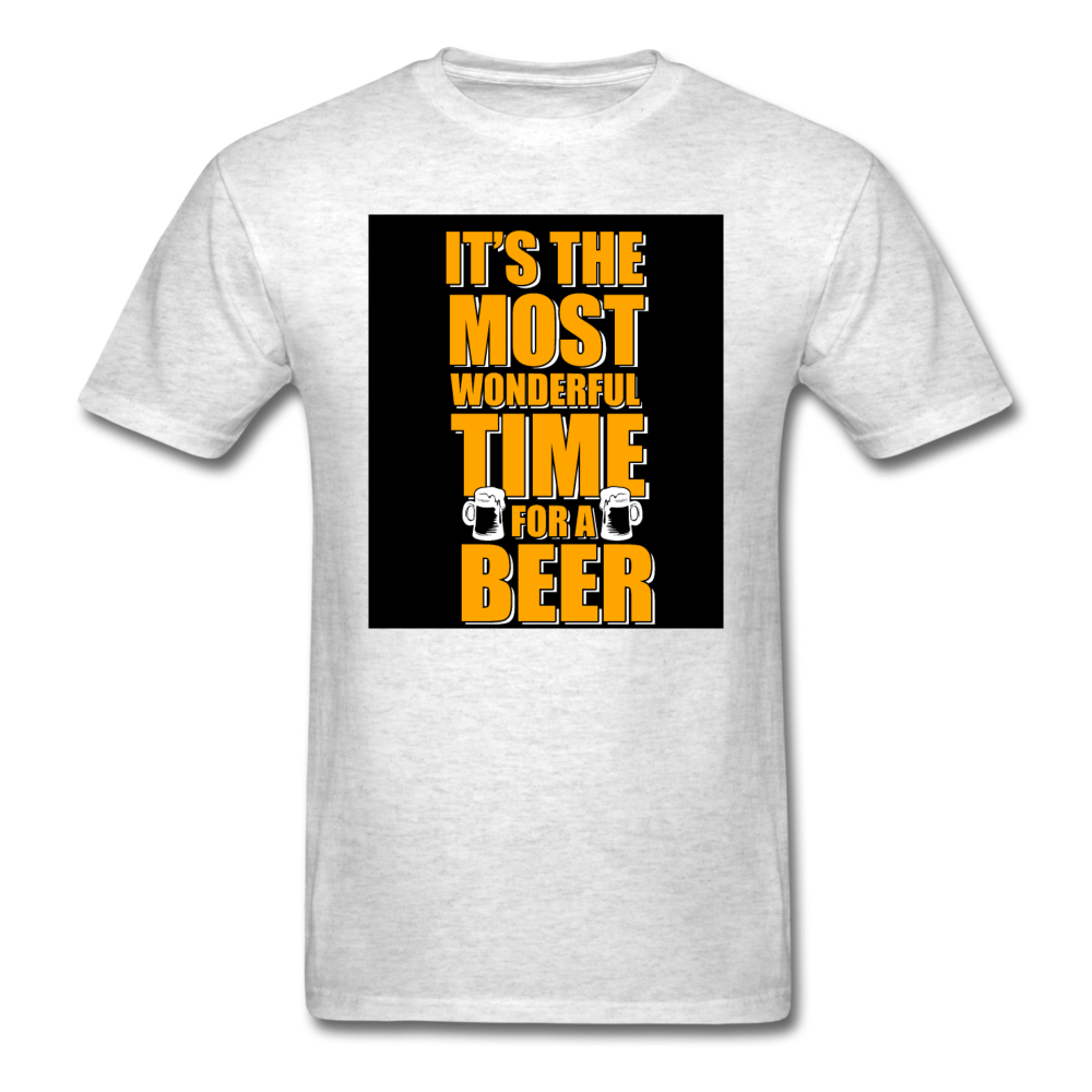 It's The Most Wonderful Time For A Beer Men's T-Shirt - light heather gray