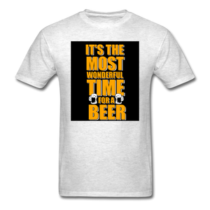 It's The Most Wonderful Time For A Beer Men's T-Shirt - light heather gray