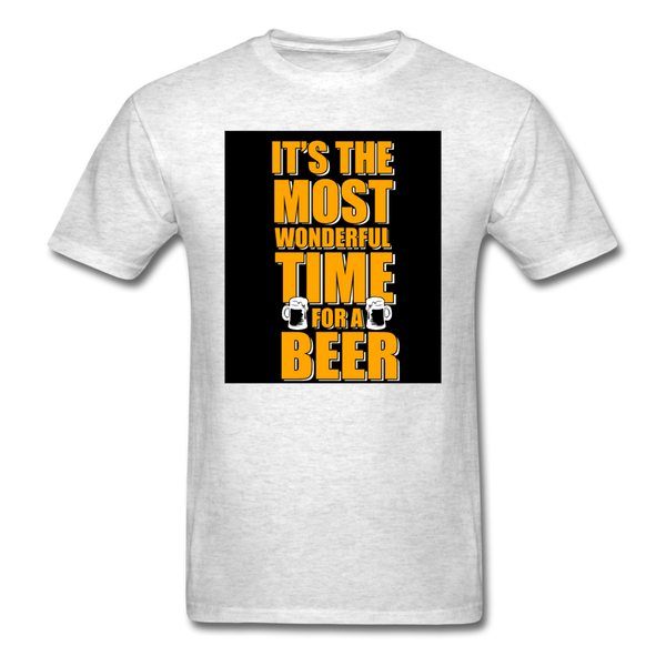 It's The Most Wonderful Time For A Beer Men's T-Shirt - light heather gray