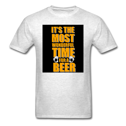 It's The Most Wonderful Time For A Beer Men's T-Shirt - light heather gray