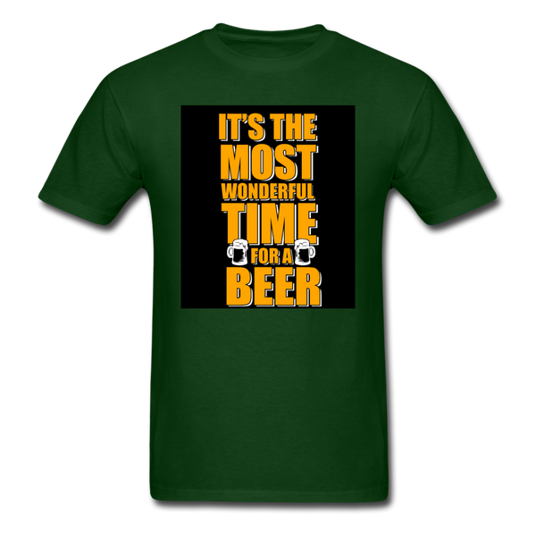 It's The Most Wonderful Time For A Beer Men's T-Shirt - forest green