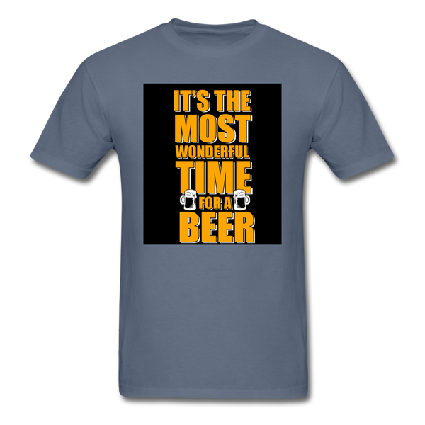 It's The Most Wonderful Time For A Beer Men's T-Shirt - denim