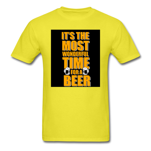 It's The Most Wonderful Time For A Beer Men's T-Shirt - yellow