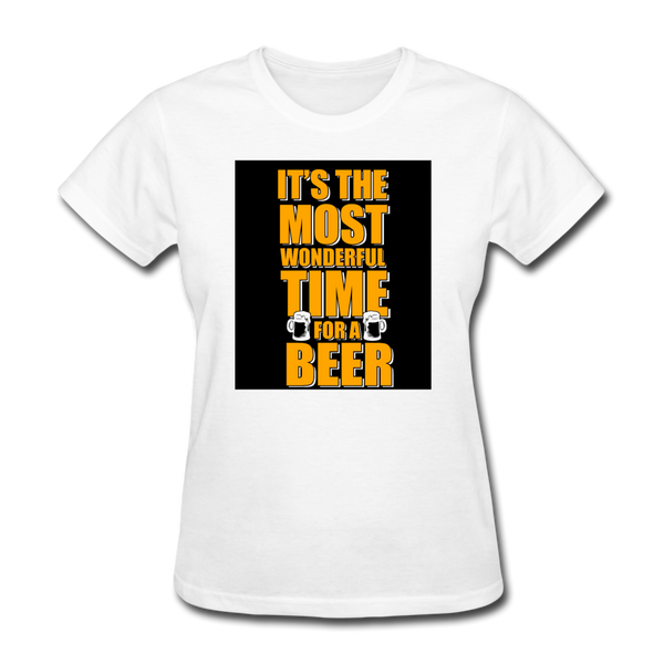 It's The Most Wonderful Time For A Beer Women's T-Shirt - white