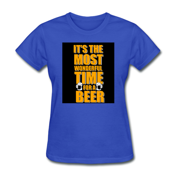 It's The Most Wonderful Time For A Beer Women's T-Shirt - royal blue