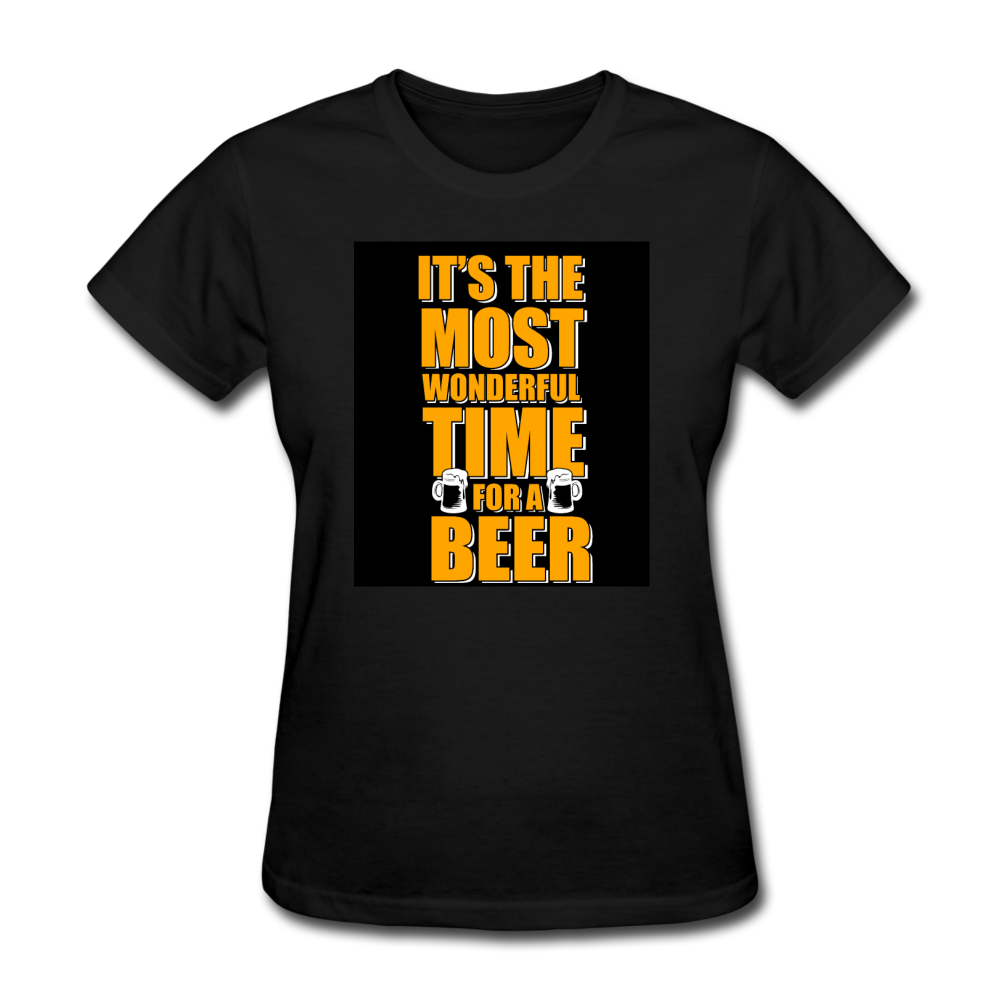 It's The Most Wonderful Time For A Beer Women's T-Shirt - black