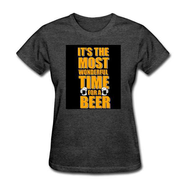 It's The Most Wonderful Time For A Beer Women's T-Shirt - heather black