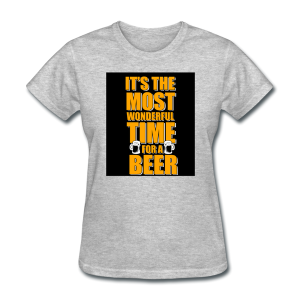 It's The Most Wonderful Time For A Beer Women's T-Shirt - heather gray