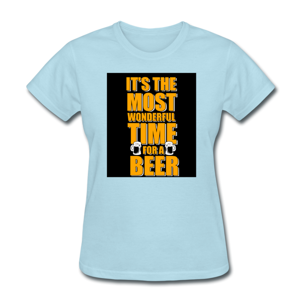 It's The Most Wonderful Time For A Beer Women's T-Shirt - powder blue