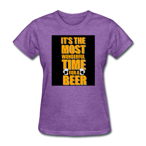 It's The Most Wonderful Time For A Beer Women's T-Shirt - purple heather