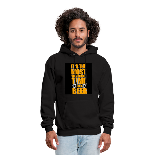 It's The Most Wonderful Time For A Beer Men's Hoodie - black