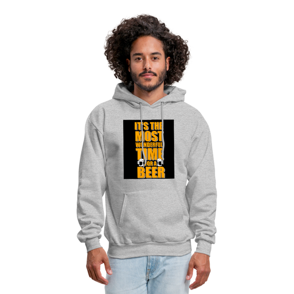 It's The Most Wonderful Time For A Beer Men's Hoodie - heather gray