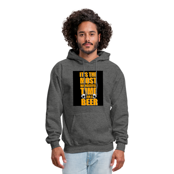 It's The Most Wonderful Time For A Beer Men's Hoodie - charcoal gray