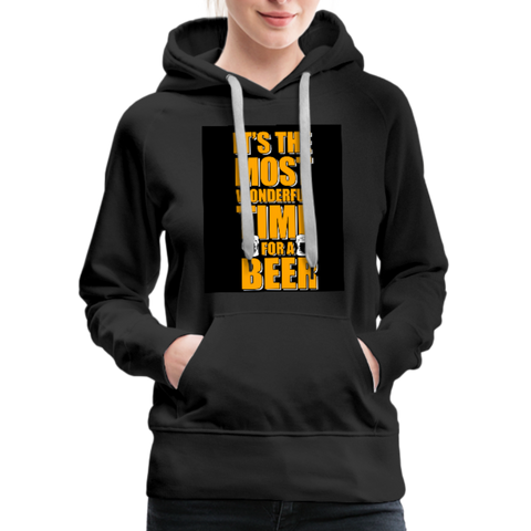 It's The Most Wonderful Time For A Beer Women’s Premium Hoodie - black