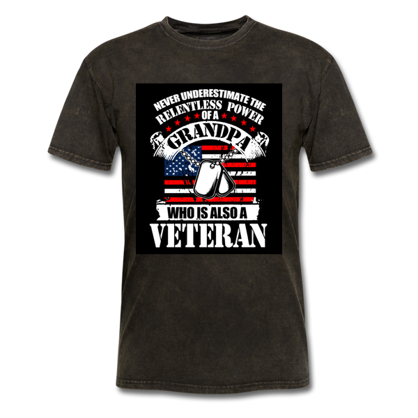 Grandpa Veteran Men's Classic T-Shirt - mineral black