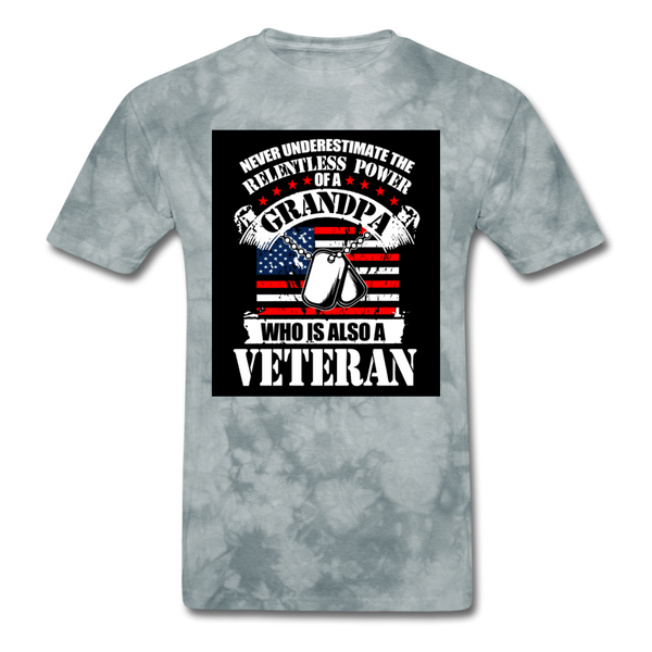 Grandpa Veteran Men's Classic T-Shirt - grey tie dye