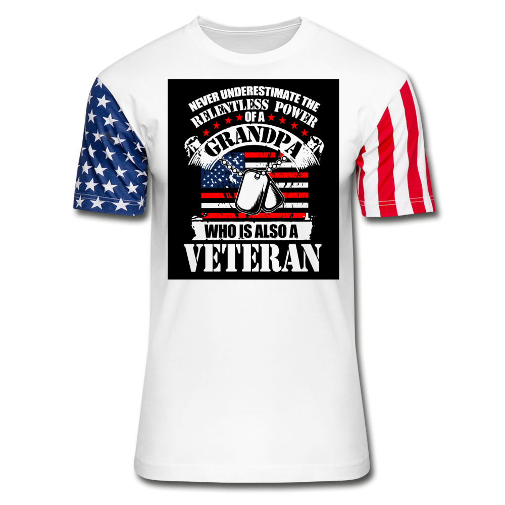 Grandpa Veteran (The Declaration Edition) T-Shirt - white