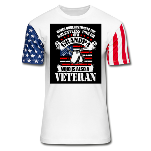 Grandpa Veteran (The Declaration Edition) T-Shirt - white