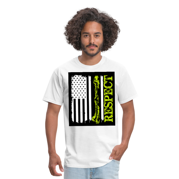 Respect The Veterans Men's T-Shirt - white