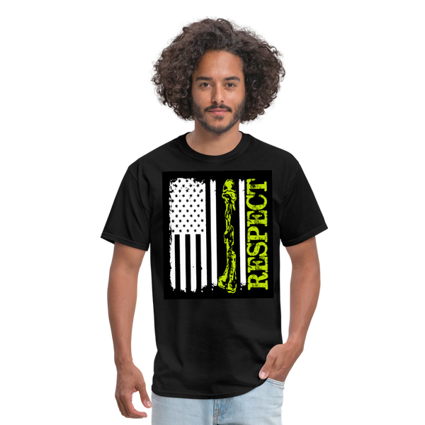 Respect The Veterans Men's T-Shirt - black
