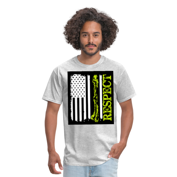 Respect The Veterans Men's T-Shirt - heather gray
