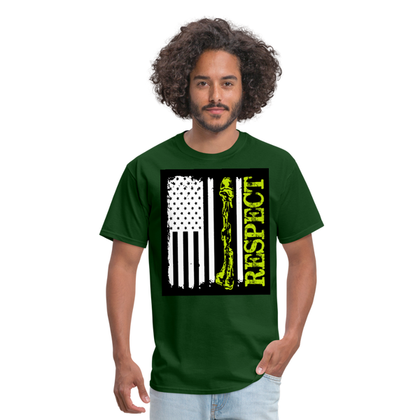 Respect The Veterans Men's T-Shirt - forest green