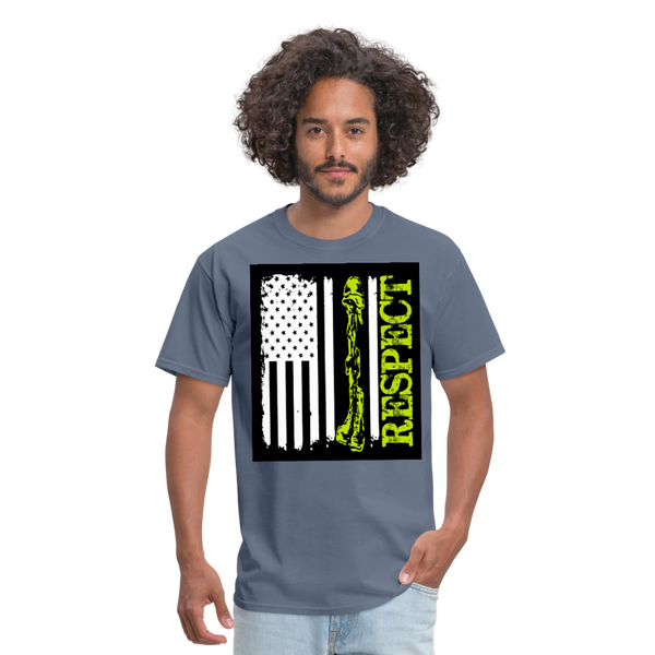 Respect The Veterans Men's T-Shirt - denim