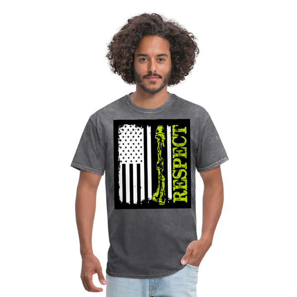 Respect The Veterans Men's T-Shirt - mineral charcoal gray