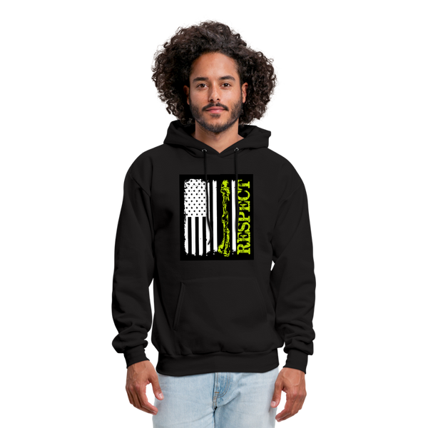 Respect The Veterans Men's Hoodie - black