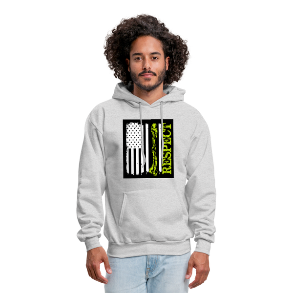 Respect The Veterans Men's Hoodie - ash 