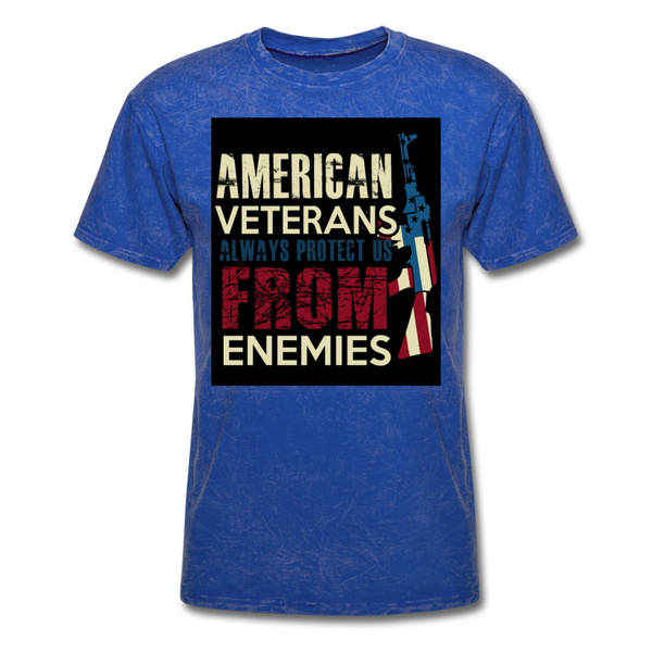 American Veterans Always Protect Us From Enemies Men's Classic T-Shirt - mineral royal