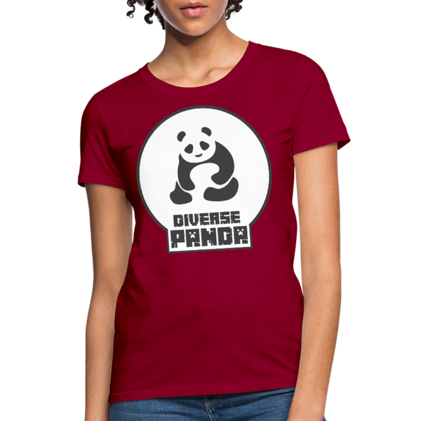 Diverse Panda (Alternative Version) Women's T-Shirt - dark red