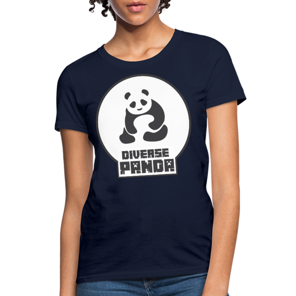 Diverse Panda (Alternative Version) Women's T-Shirt - navy