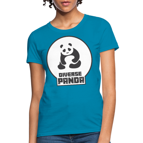 Diverse Panda (Alternative Version) Women's T-Shirt - turquoise