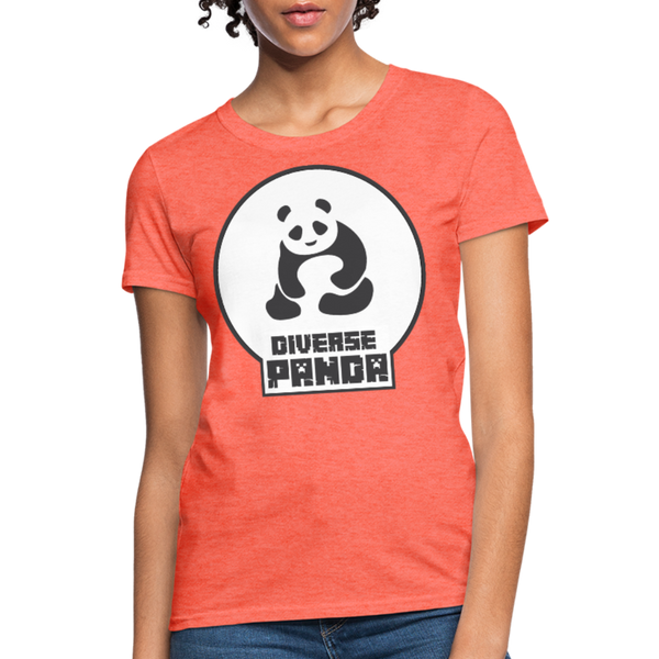 Diverse Panda (Alternative Version) Women's T-Shirt - heather coral