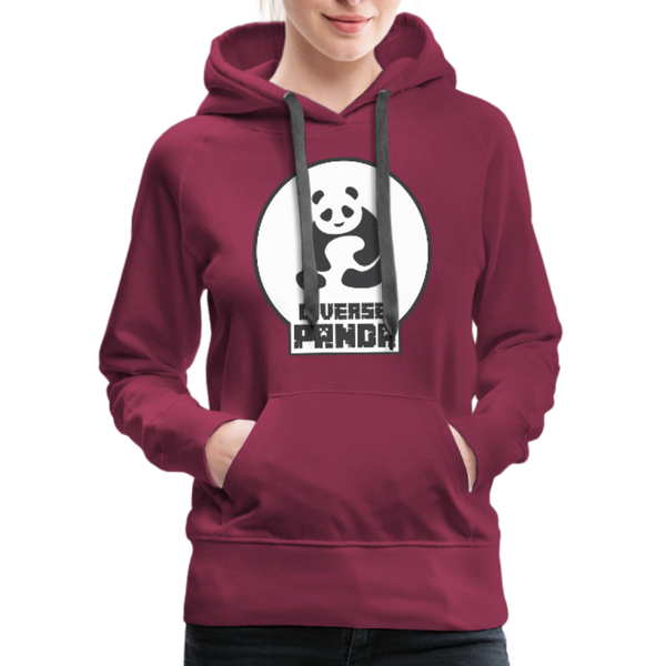 Diverse Panda (Alternative Version) Women’s Premium Hoodie - burgundy