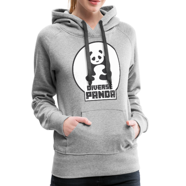 Diverse Panda (Alternative Version) Women’s Premium Hoodie - heather gray