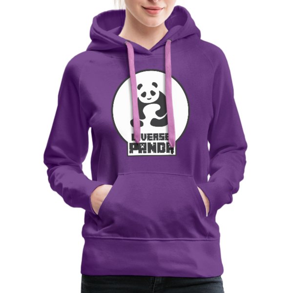 Diverse Panda (Alternative Version) Women’s Premium Hoodie - purple