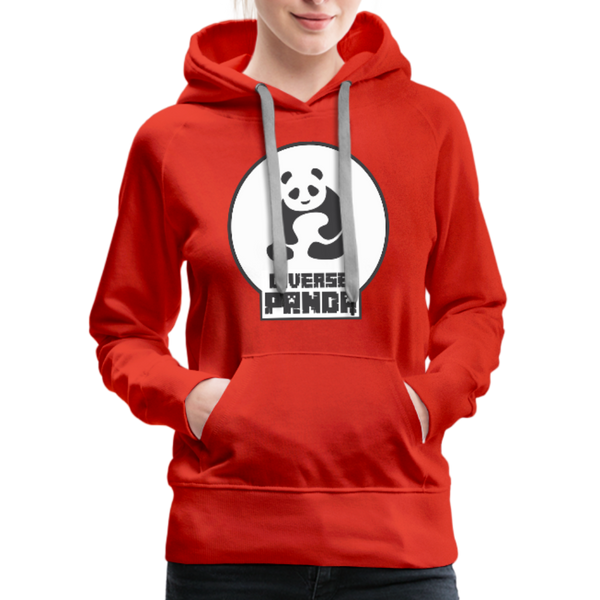 Diverse Panda (Alternative Version) Women’s Premium Hoodie - red