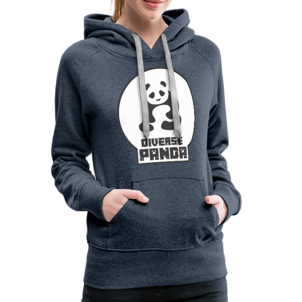 Diverse Panda (Alternative Version) Women’s Premium Hoodie - heather denim